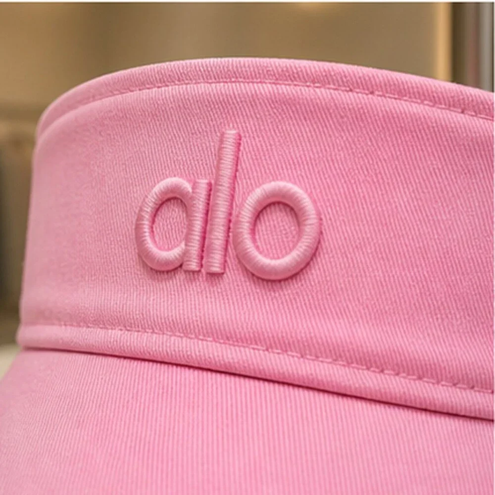 ALO Yoga Pink Summer Open Top Visor Hat Sporty